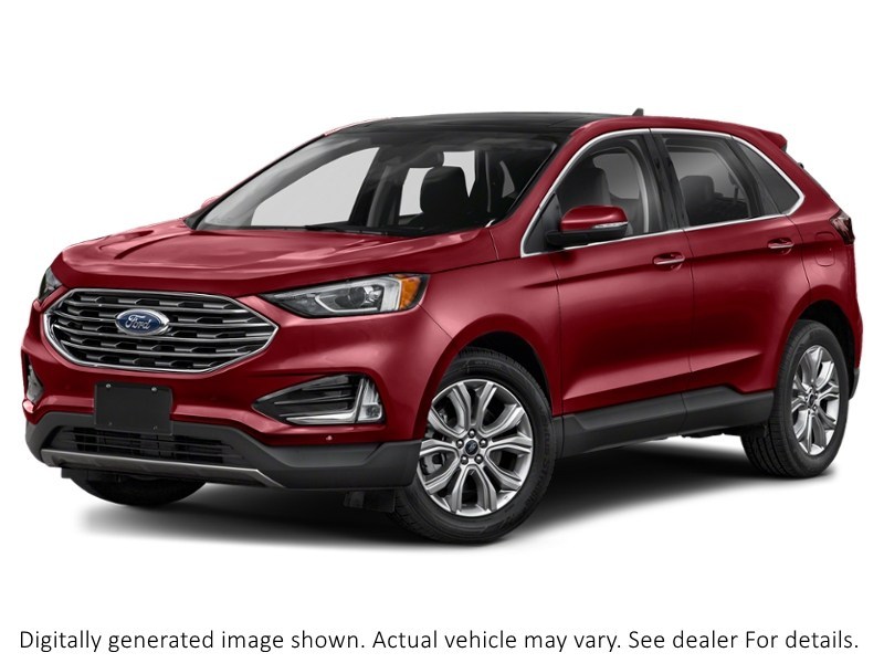2022 Ford Edge Titanium AWD Rapid Red Metallic Tinted Clearcoat  Shot 28