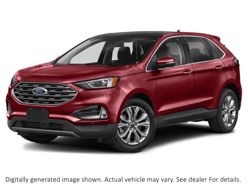 2022 Ford Edge Titanium AWD Rapid Red Metallic Tinted Clearcoat  Shot 1