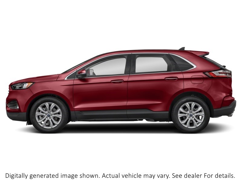 2022 Ford Edge Titanium AWD Rapid Red Metallic Tinted Clearcoat  Shot 3