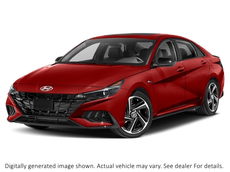 2021 Hyundai Elantra N Line DCT Fiery Red  Shot 15