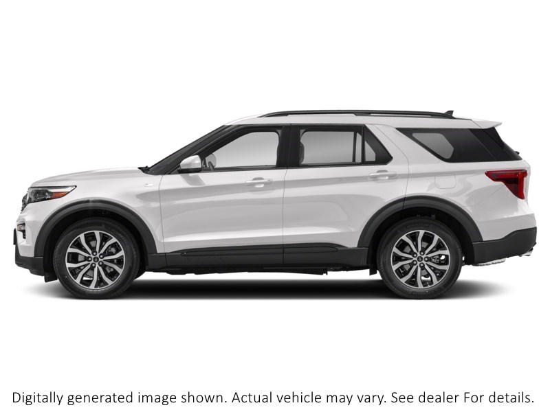 2023 Ford Explorer St-Line 4WD Star White Metallic Tri-Coat  Shot 5