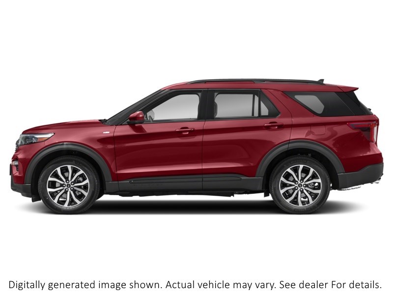2022 Ford Explorer St-Line 4WD Rapid Red Metallic Tinted Clearcoat  Shot 3