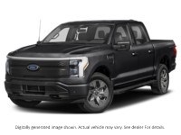2025 FORD F-150 LIGHTNING XLT 4WD SUPERCREW 5.5' BOX Agate Black Metallic  Shot 1