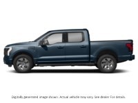 2023 Ford F-150 Lightning XLT 4WD SuperCrew 5.5' Box Antimatter Blue Metallic  Shot 3