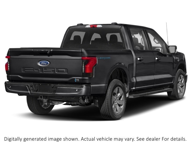 2025 FORD F-150 LIGHTNING XLT 4WD SUPERCREW 5.5' BOX Agate Black Metallic  Shot 6
