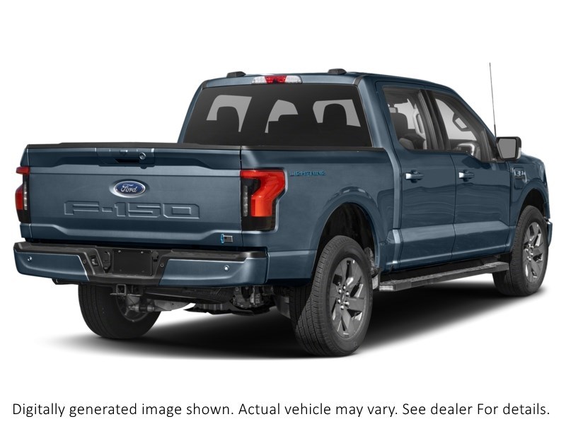 2023 Ford F-150 Lightning XLT 4WD SuperCrew 5.5' Box Antimatter Blue Metallic  Shot 6