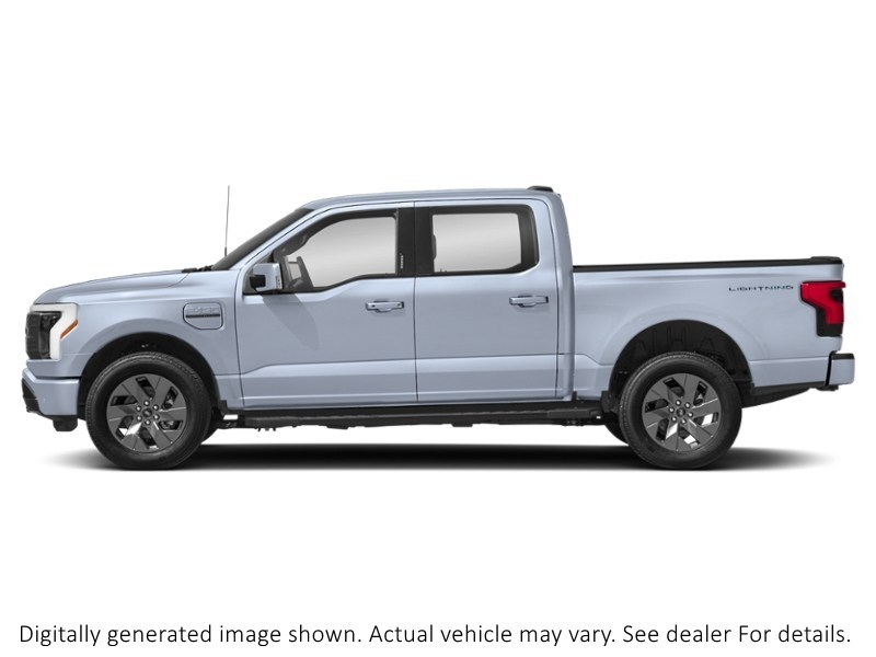 2022 Ford F-150 Lightning Lariat 4WD Supercrew 5.5' Box Iced Blue Silver Metallic  Shot 5