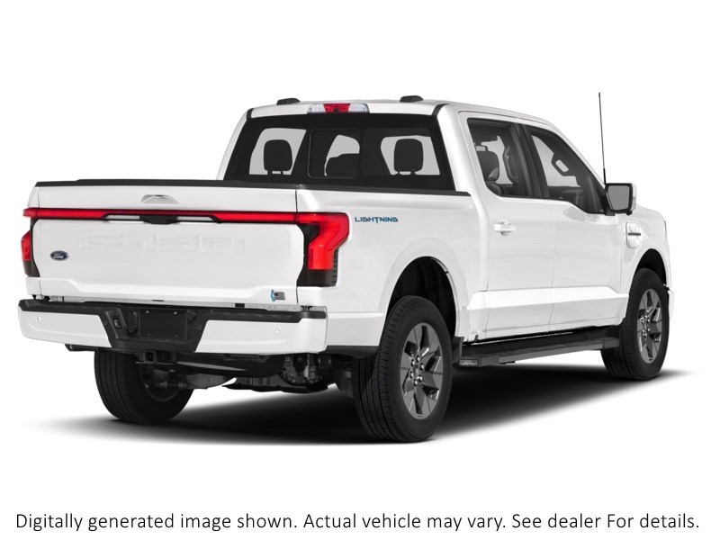 2023 Ford F-150 Lightning Lariat 4WD Supercrew 5.5' Box Star White Metallic Tri-Coat  Shot 12