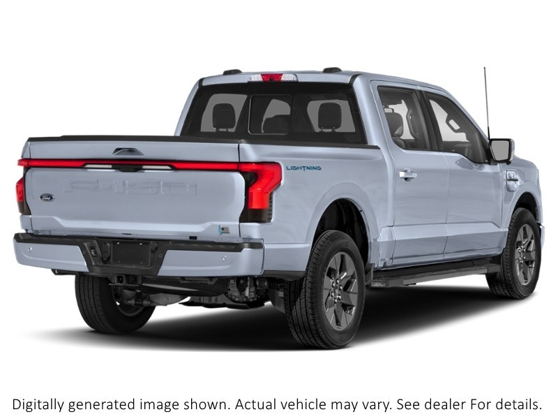 2022 Ford F-150 Lightning Lariat 4WD Supercrew 5.5' Box Iced Blue Silver Metallic  Shot 2