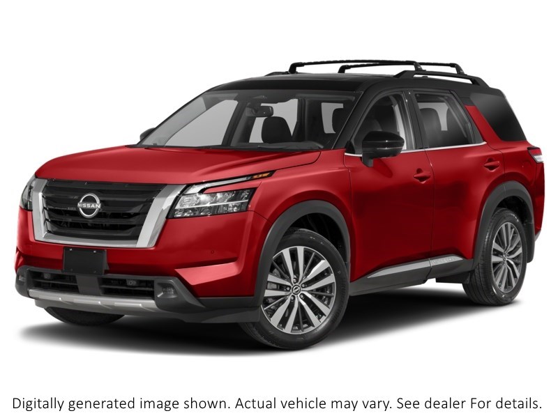 2022 Nissan Pathfinder Platinum 4WD Scarlet Ember Tintcoat/Super Black  Shot 16