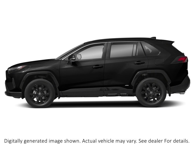 2022 Toyota RAV4 Hybrid Hybrid SE AWD Midnight Black Metallic  Shot 3