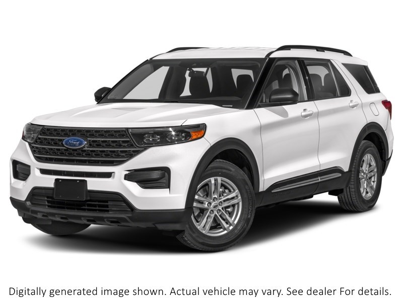 2023 Ford Explorer XLT 4WD Star White Metallic Tri-Coat  Shot 4