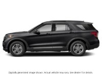 2023 Ford Explorer XLT 4WD Agate Black Metallic  Shot 3