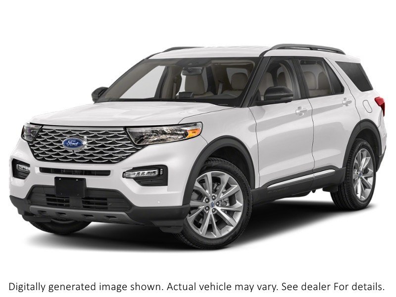 2023 Ford Explorer Platinum 4WD Star White Metallic Tri-Coat  Shot 10
