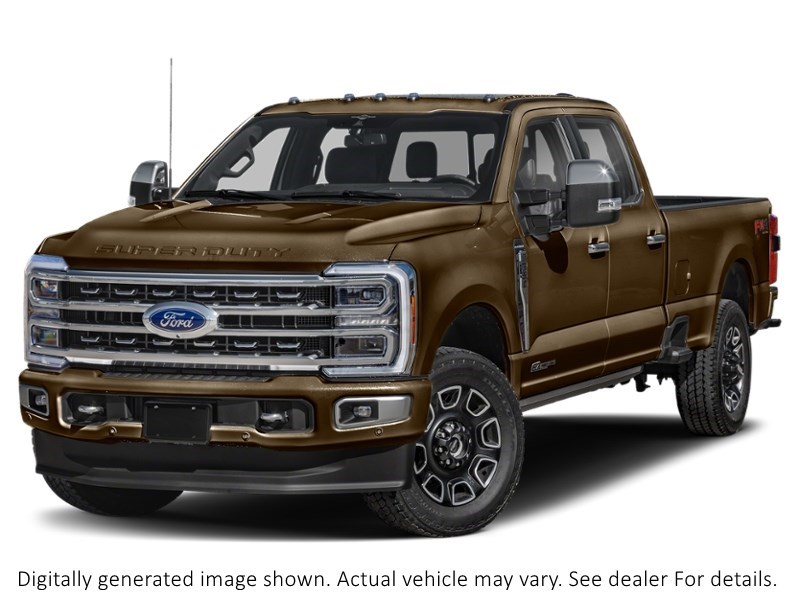 2024 Ford Super Duty F-350 Drw Platinum 4WD Crew Cab 8' Box Darkened Bronze Metallic  Shot 25