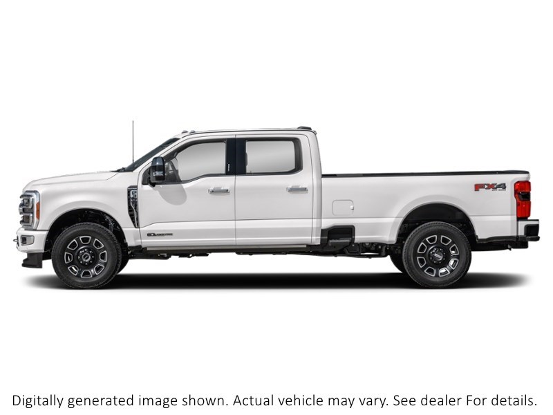 2024 Ford Super Duty F-350 Drw Platinum 4WD Crew Cab 8' Box Star White Metallic Tri-Coat  Shot 3