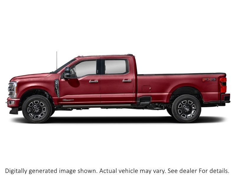 2024 Ford Super Duty F-350 Drw Platinum 4WD Crew Cab 8' Box Rapid Red Metallic Tinted Clearcoat  Shot 9