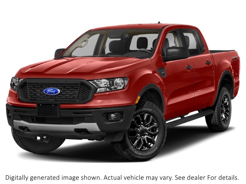 2023 Ford Ranger XLT 4WD Supercrew 5' Box Hot Pepper Red Tinted Clearcoat Metallic  Shot 16