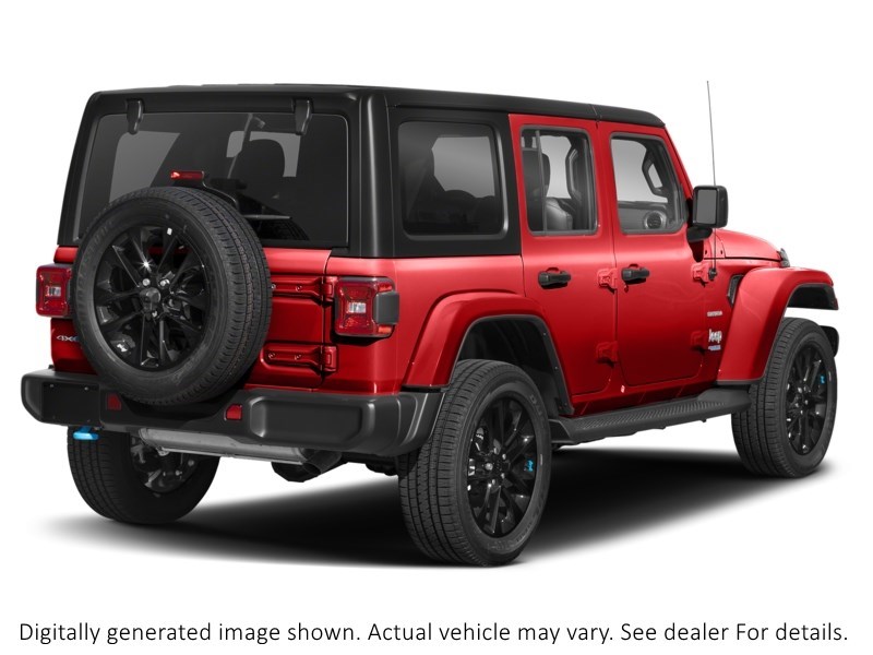 2023 JEEP WRANGLER 4XE SAHARA 4 DOOR 4X4 Firecracker Red  Shot 44