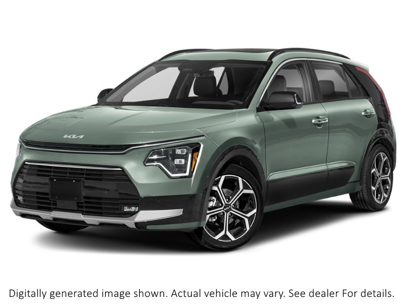 2025 Kia Niro Sx FWD Cityscape Green/Aurora Black Pearl Cityscape Green w/Gloss Black C-Pillar  Shot 4