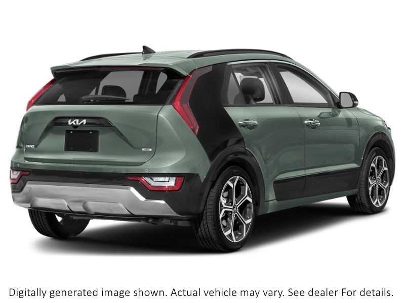 2025 Kia Niro Sx FWD Cityscape Green/Aurora Black Pearl Cityscape Green w/Gloss Black C-Pillar  Shot 2