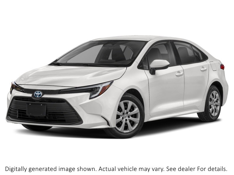 2025 Toyota Corolla Hybrid Hybrid LE CVT AWD White  Shot 4