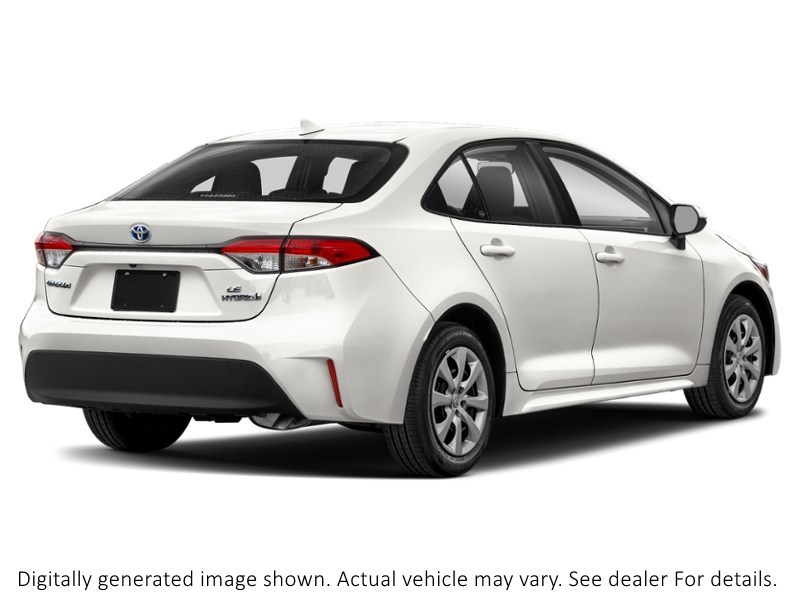 2023 Toyota Corolla Hybrid Hybrid LE CVT AWD White  Shot 2
