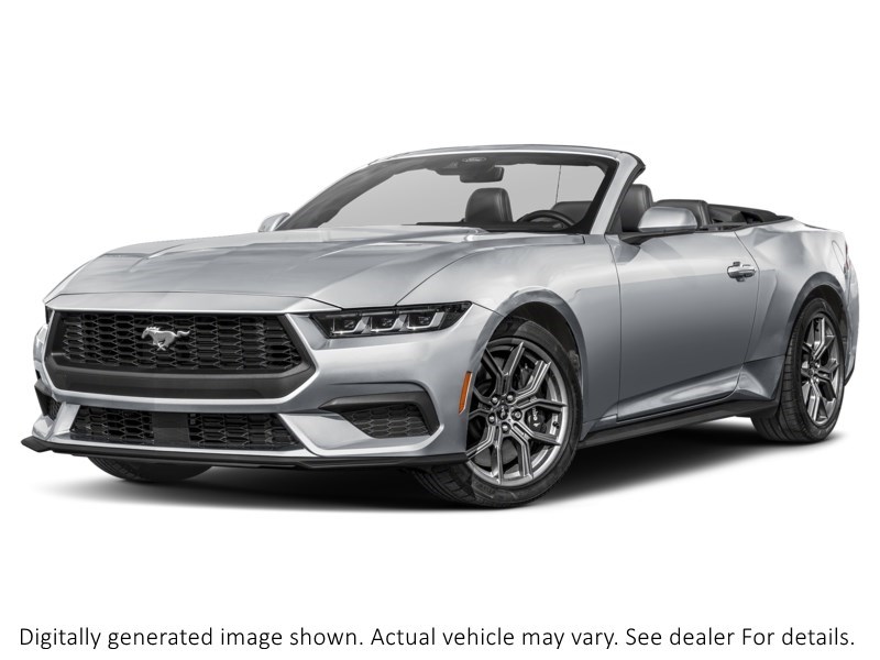 2026 Ford Mustang Ecoboost Convertible Iconic Silver Metallic  Shot 1