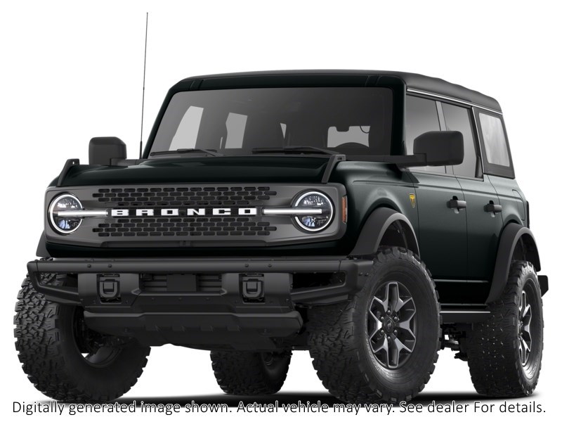 2025 FORD BRONCO BADLANDS 4 DOOR 4X4 Shadow Black  Shot 4