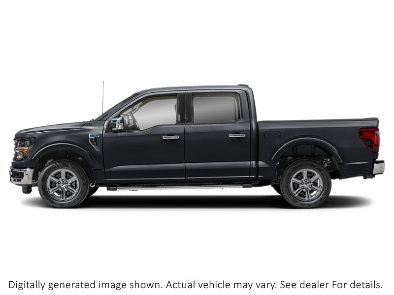 2024 Ford F-150 XLT | 4X4 | 3.5L | 302A | Blk Pk Pls | Fx4 Agate Black Metallic  Shot 3