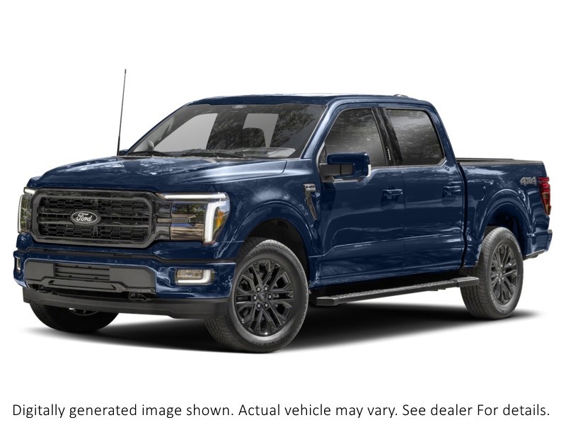 2024 Ford F-150 LARIAT 4WD SuperCrew 5.5' Box Antimatter Blue Metallic  Shot 3