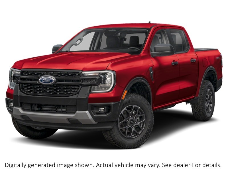 2026 Ford Ranger XLT 4WD Supercrew 5' Box Ruby Red Metallic Tinted Clearcoat  Shot 4