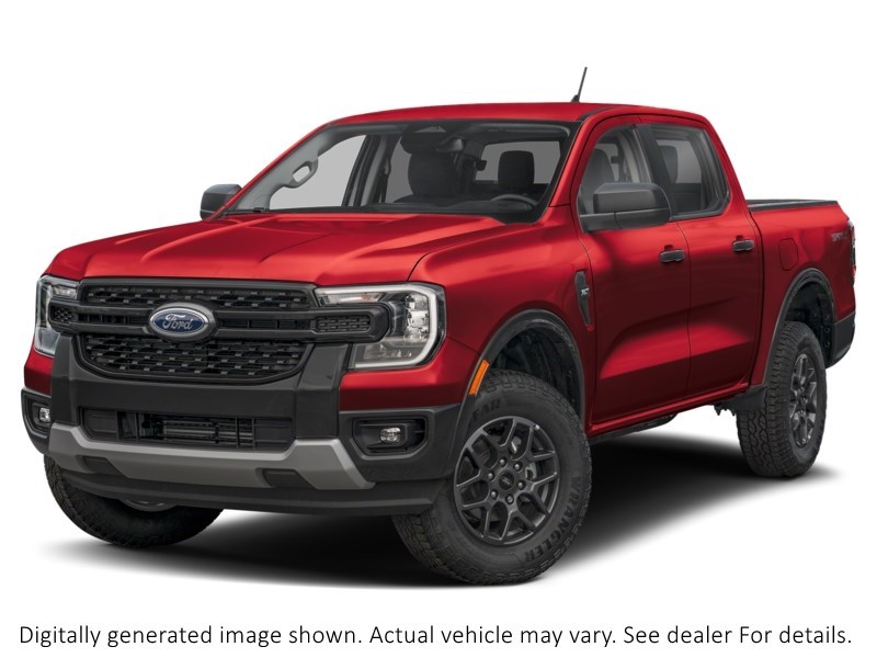 2026 Ford Ranger XLT 4WD Supercrew 5' Box Ruby Red Metallic Tinted Clearcoat  Shot 1