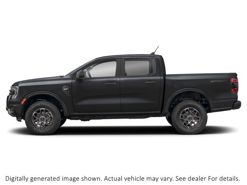 2026 Ford Ranger XLT | 4X4 | 2.3L | 301A | Blk Pkg | Tow | Run Brds Shadow Black  Shot 3