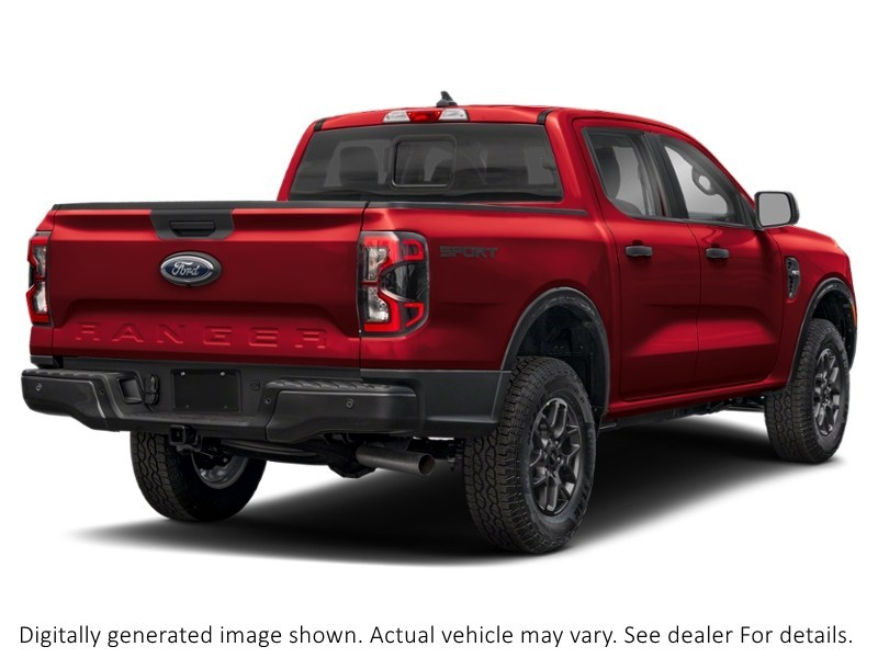2026 Ford Ranger XLT 4WD Supercrew 5' Box Ruby Red Metallic Tinted Clearcoat  Shot 2