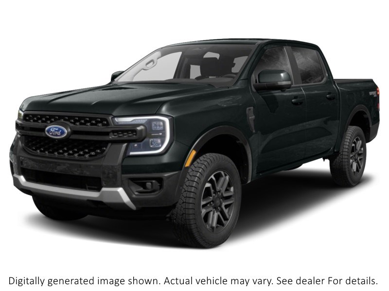 2025 FORD RANGER LARIAT 4WD SUPERCREW 5' BOX Shadow Black  Shot 4