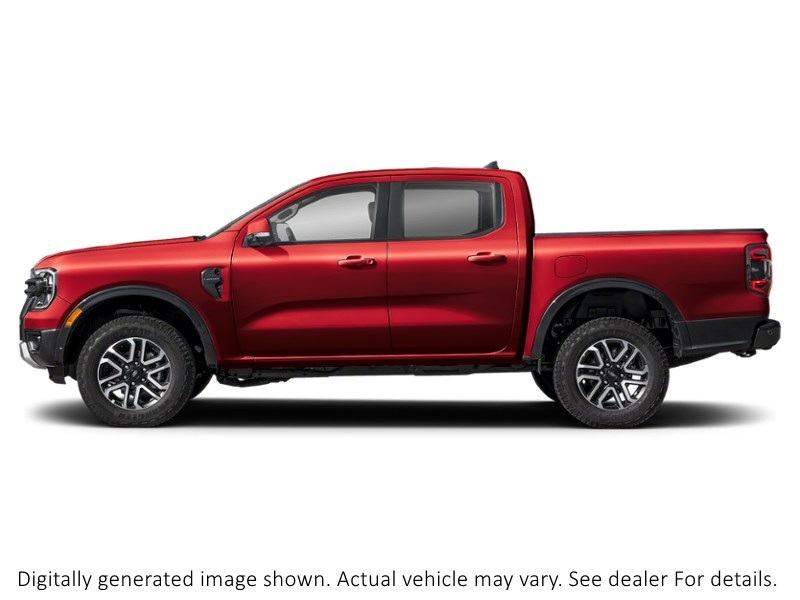 2026 Ford Ranger Lariat 4WD Supercrew 5' Box Ruby Red Metallic Tinted Clearcoat  Shot 3