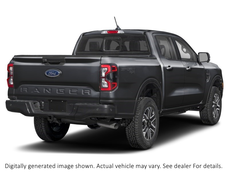 2025 FORD RANGER LARIAT 4WD SUPERCREW 5' BOX Shadow Black  Shot 2