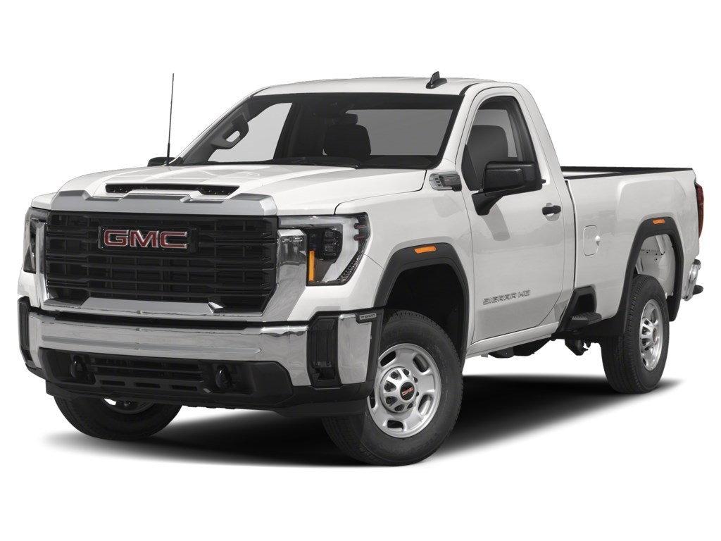 Summit White 2026 GMC Sierra 2500HD Pro Regular Cab LB 4WD Pickup Truck Four-Wheel Drive Automatic