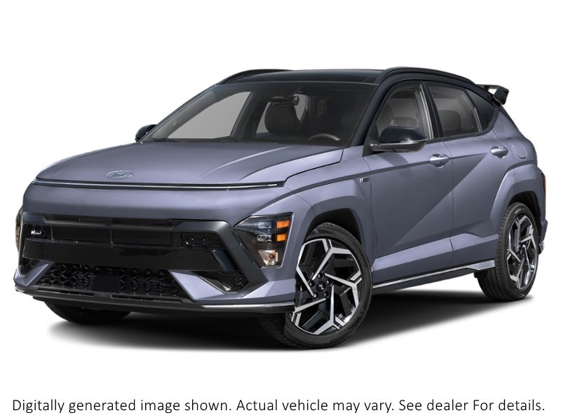 2024 Hyundai Kona 1.6T N Line Ultimate AWD W/Two-Tone Roof Meta Blue w/Abyss Black Roof  Shot 4