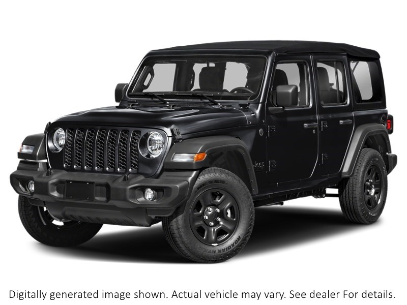 2024 Jeep Wrangler Sahara 4 Door 4X4 Black  Shot 1