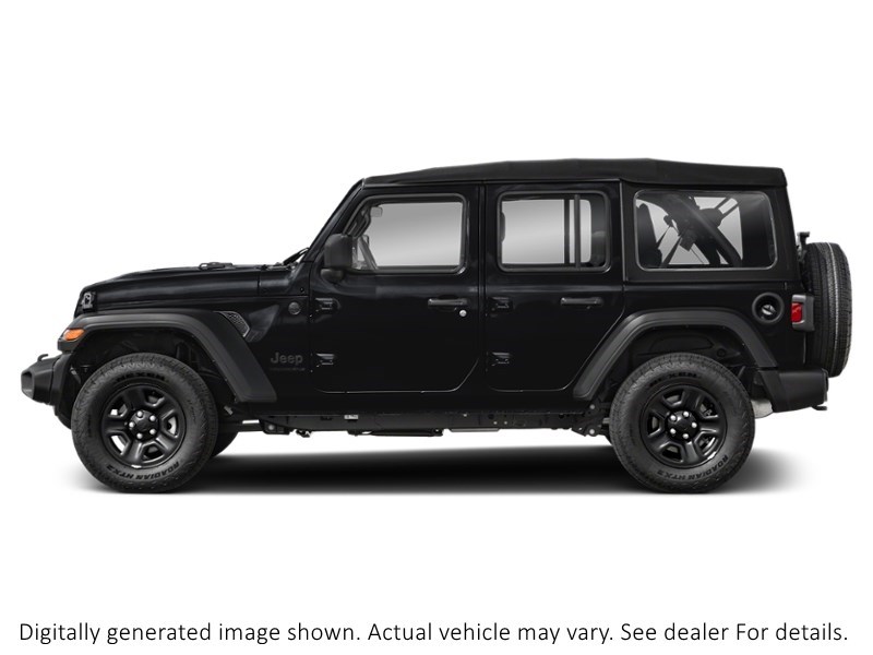 2024 Jeep Wrangler Sahara 4 Door 4X4 Black  Shot 3