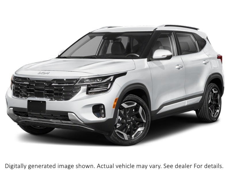 2024 Kia Seltos Sx AWD W/Black Interior Snow White Pearl  Shot 4