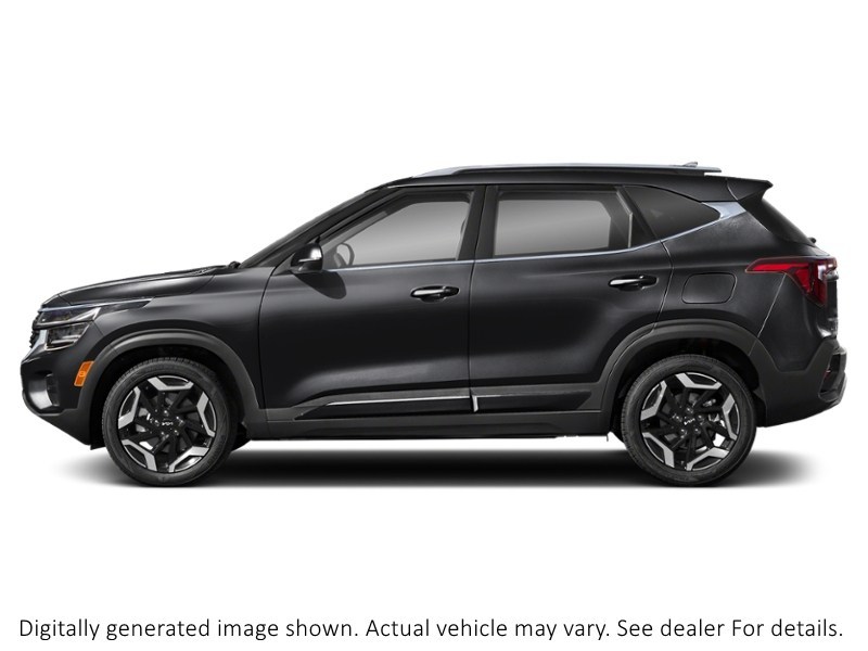 2024 Kia Seltos Sx AWD W/Black Interior Fusion Black  Shot 21