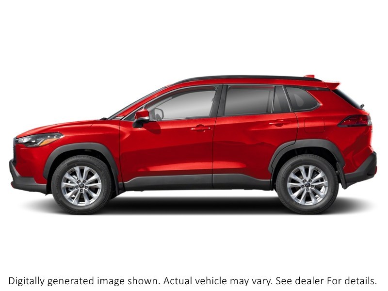 2025 Toyota Corolla Cross LE AWD Soul Red Crystal  Shot 3