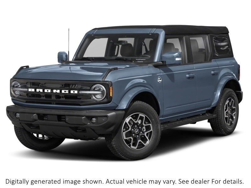 2025 FORD BRONCO OUTER BANKS 4 DOOR 4X4 Azure Grey Metallic Tri-Coat  Shot 1