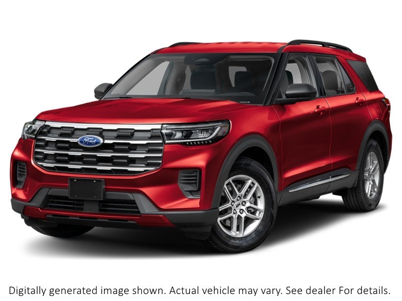 2027 Ford Explorer Active W/200A Pkg 4WD Ruby Red Metallic Tinted Clearcoat  Shot 4