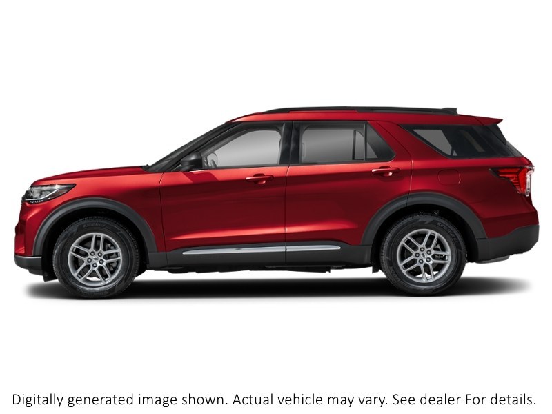 2027 Ford Explorer Active W/200A Pkg 4WD Ruby Red Metallic Tinted Clearcoat  Shot 5