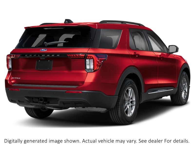 2027 Ford Explorer Active W/200A Pkg 4WD Ruby Red Metallic Tinted Clearcoat  Shot 6