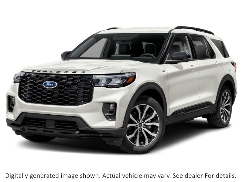 2026 Ford Explorer St-Line 4WD Star White Metallic Tri-Coat  Shot 1